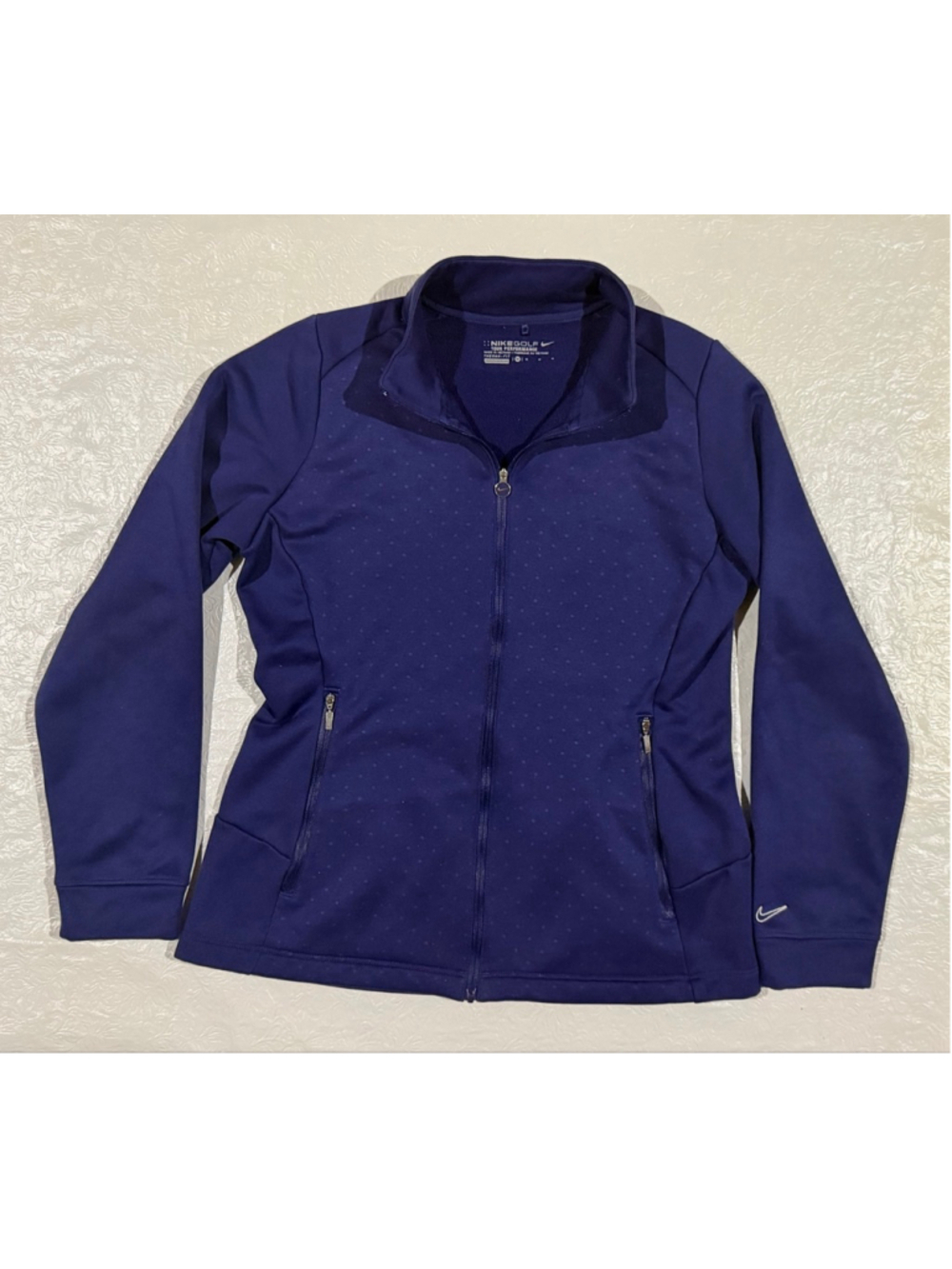 Nike Golf Therma-FIT Full Zip Jacket Purple Fleece Performance Women M Sporty